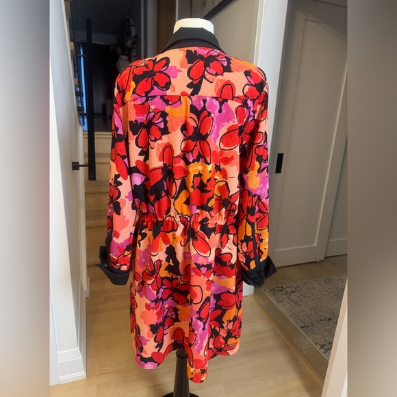 Hilary MacMillan Floral Shirt Dress – Size 1X – Made in Canada - Picture 3 of 5